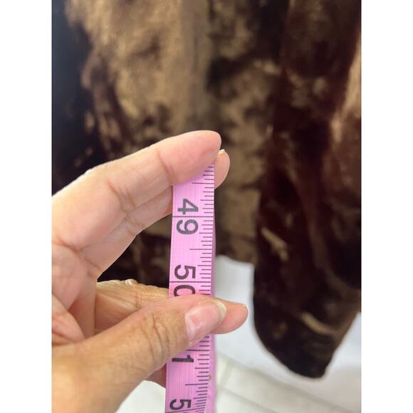 Vintage Roaman's Faux Fur Coat Plus Size Women's 1x Brown - Picture 4 of 12